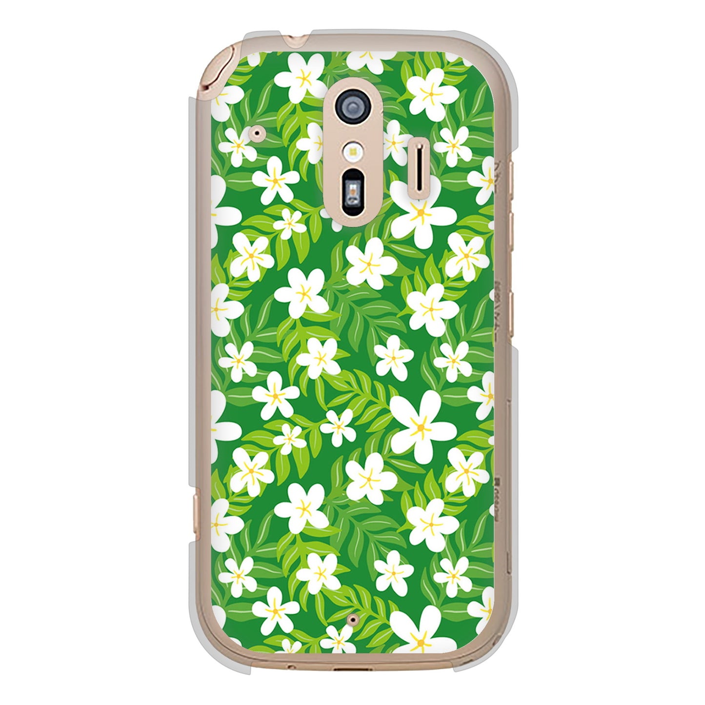 らくらくスマートフォン F-42A docomo 高画質仕上げ 背面印刷 ハードケース 【760 ジャスミンの花畑】