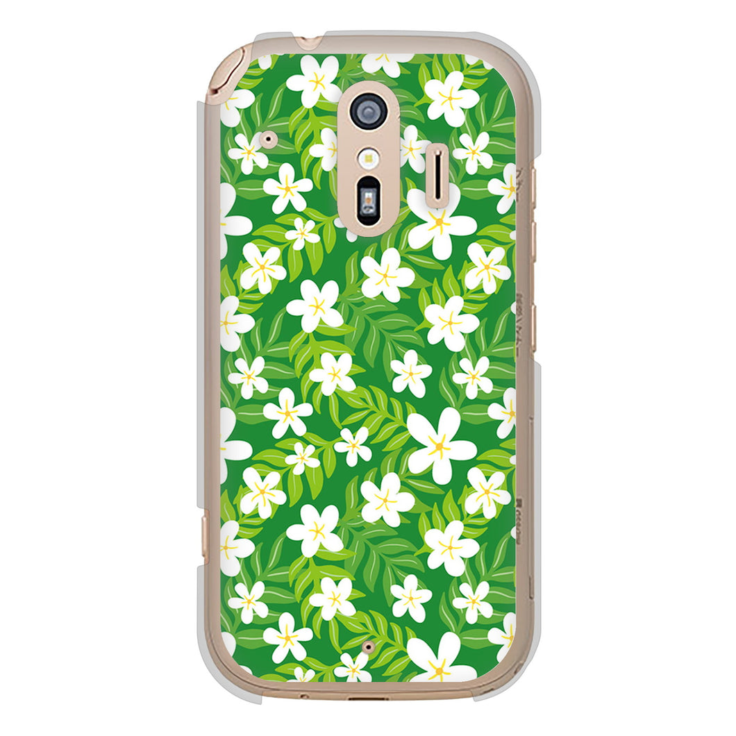 らくらくスマートフォン F-42A docomo 高画質仕上げ 背面印刷 ハードケース 【760 ジャスミンの花畑】