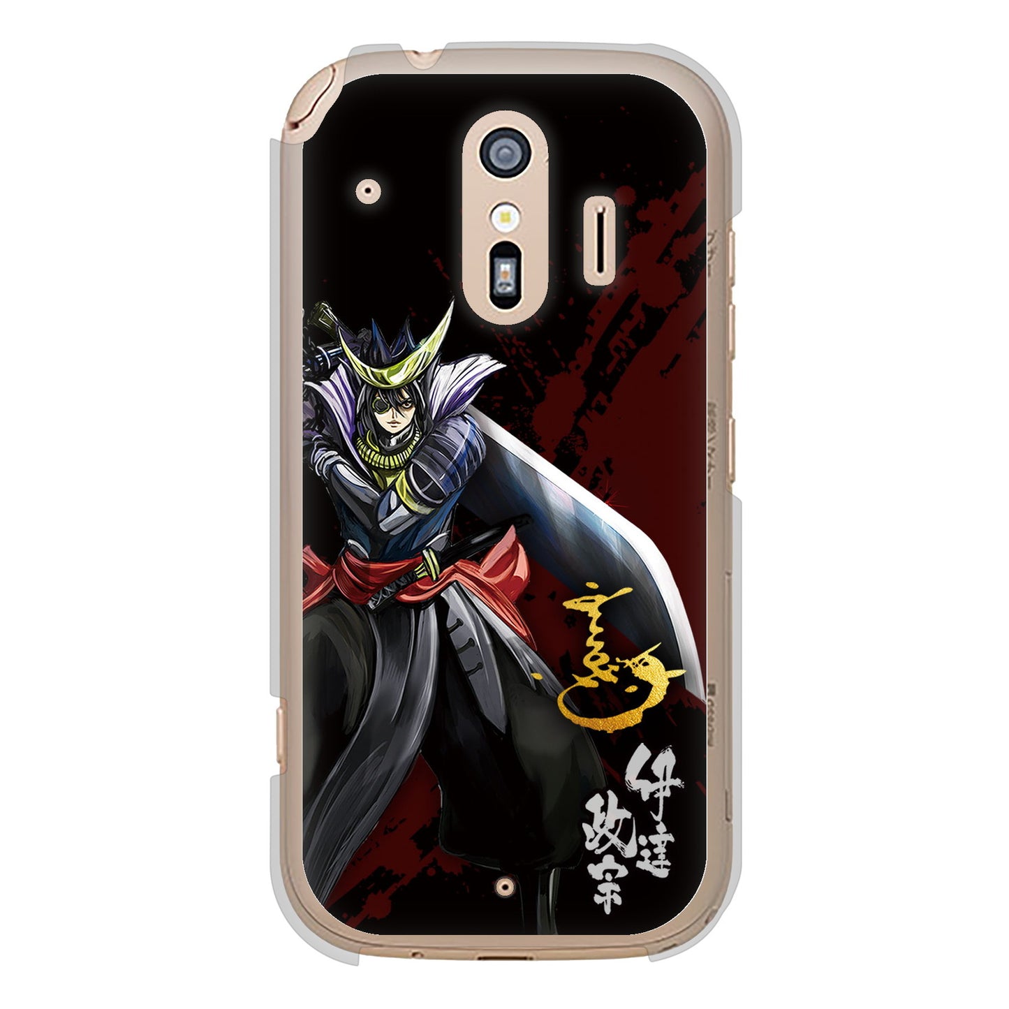 らくらくスマートフォン F-42A docomo 高画質仕上げ 背面印刷 ハードケース 家紋