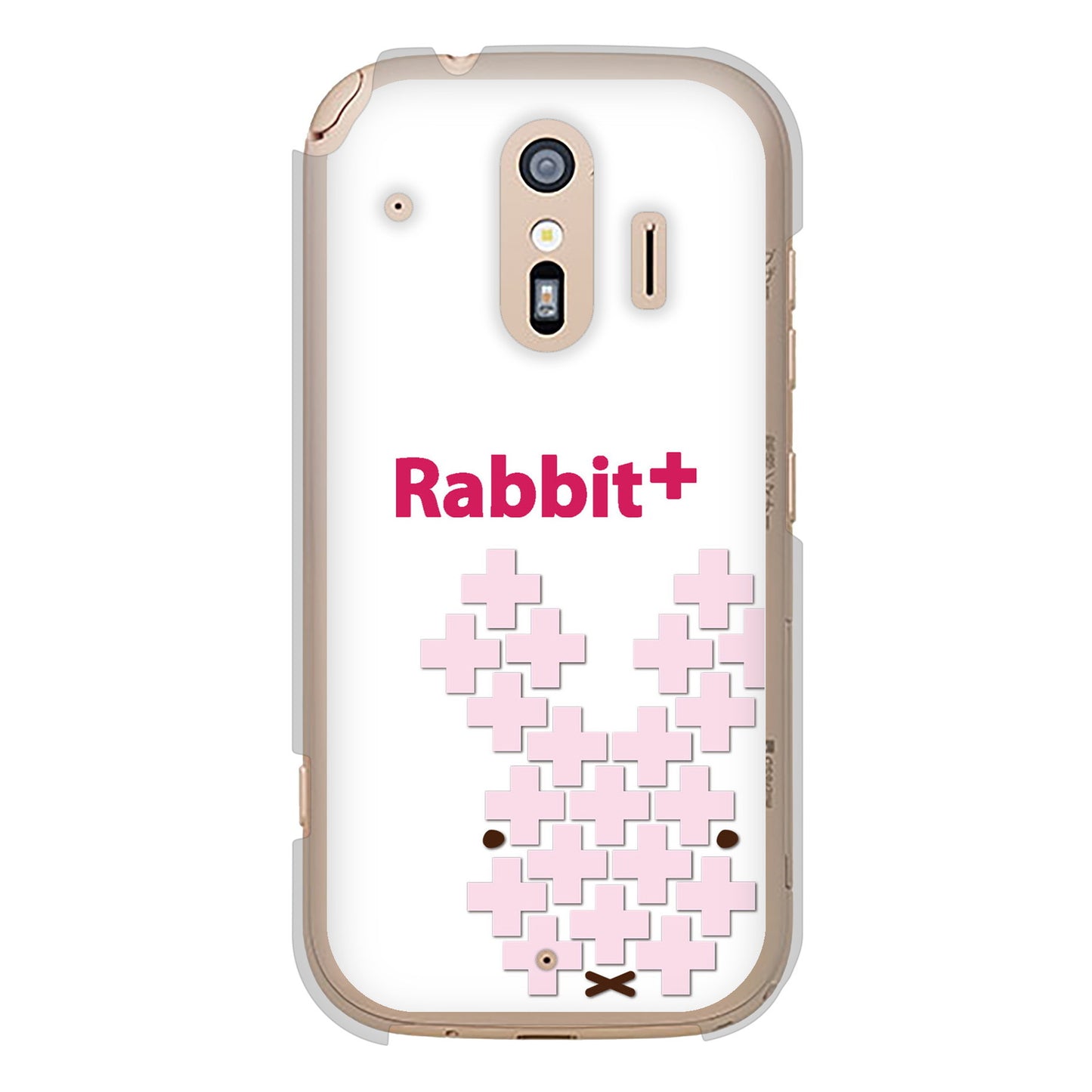 らくらくスマートフォン F-42A docomo 高画質仕上げ 背面印刷 ハードケース animal+