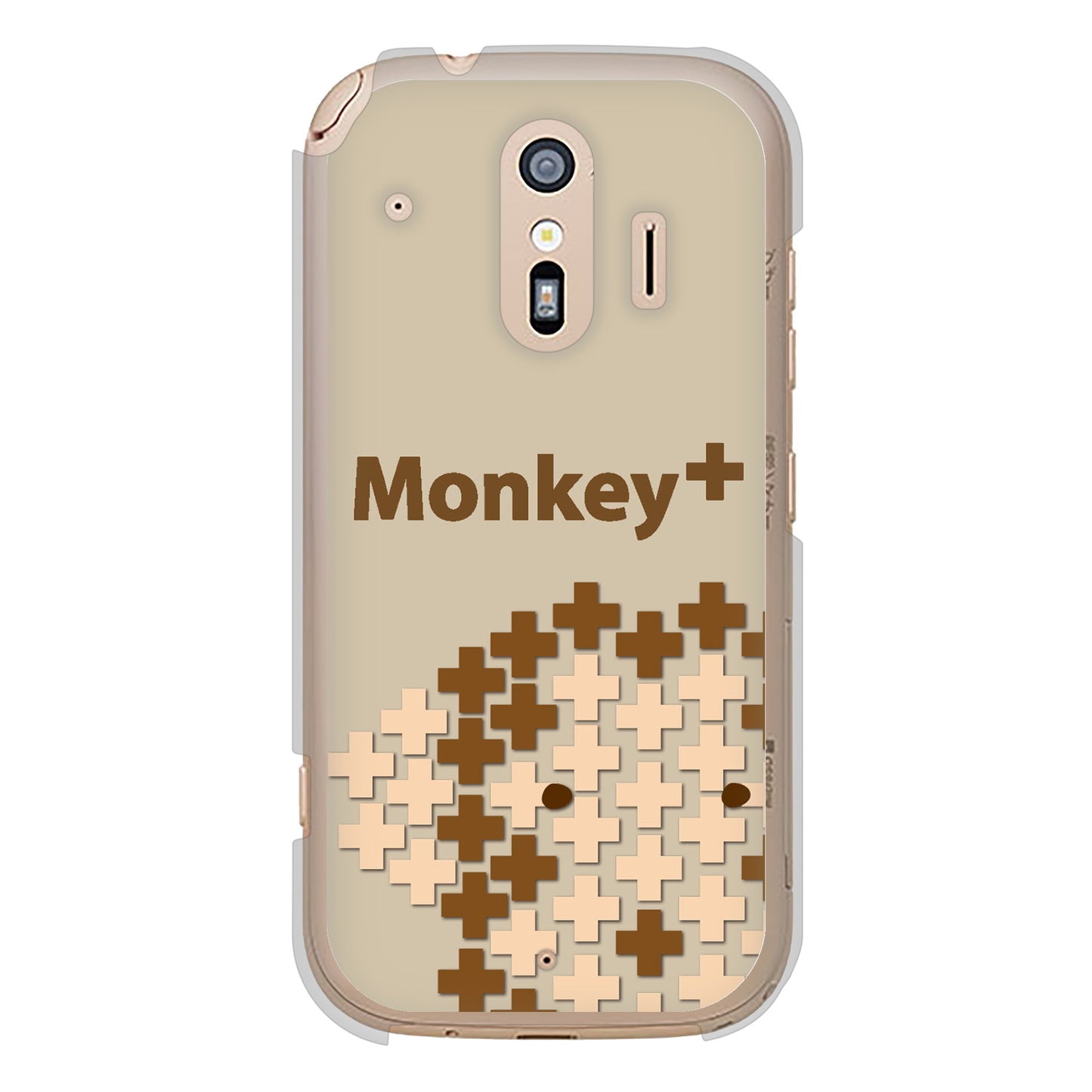 らくらくスマートフォン F-42A docomo 高画質仕上げ 背面印刷 ハードケース animal+