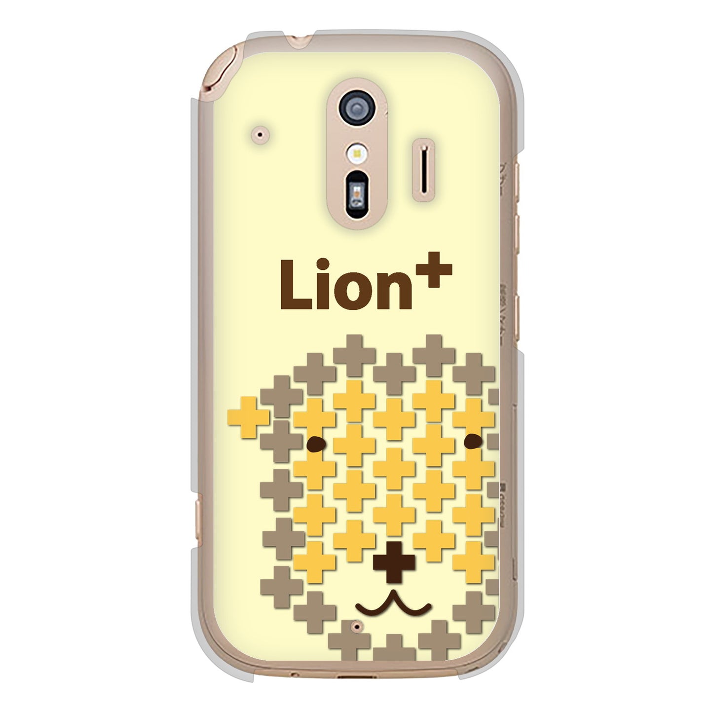 らくらくスマートフォン F-42A docomo 高画質仕上げ 背面印刷 ハードケース animal+
