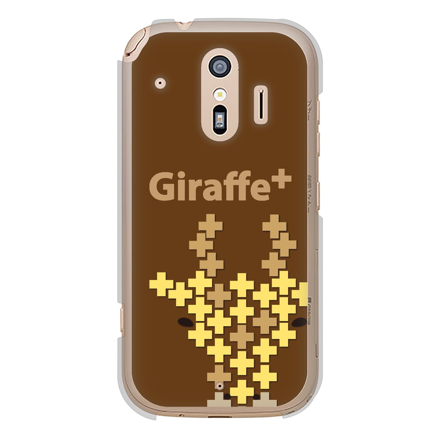 らくらくスマートフォン F-42A docomo 高画質仕上げ 背面印刷 ハードケース animal+