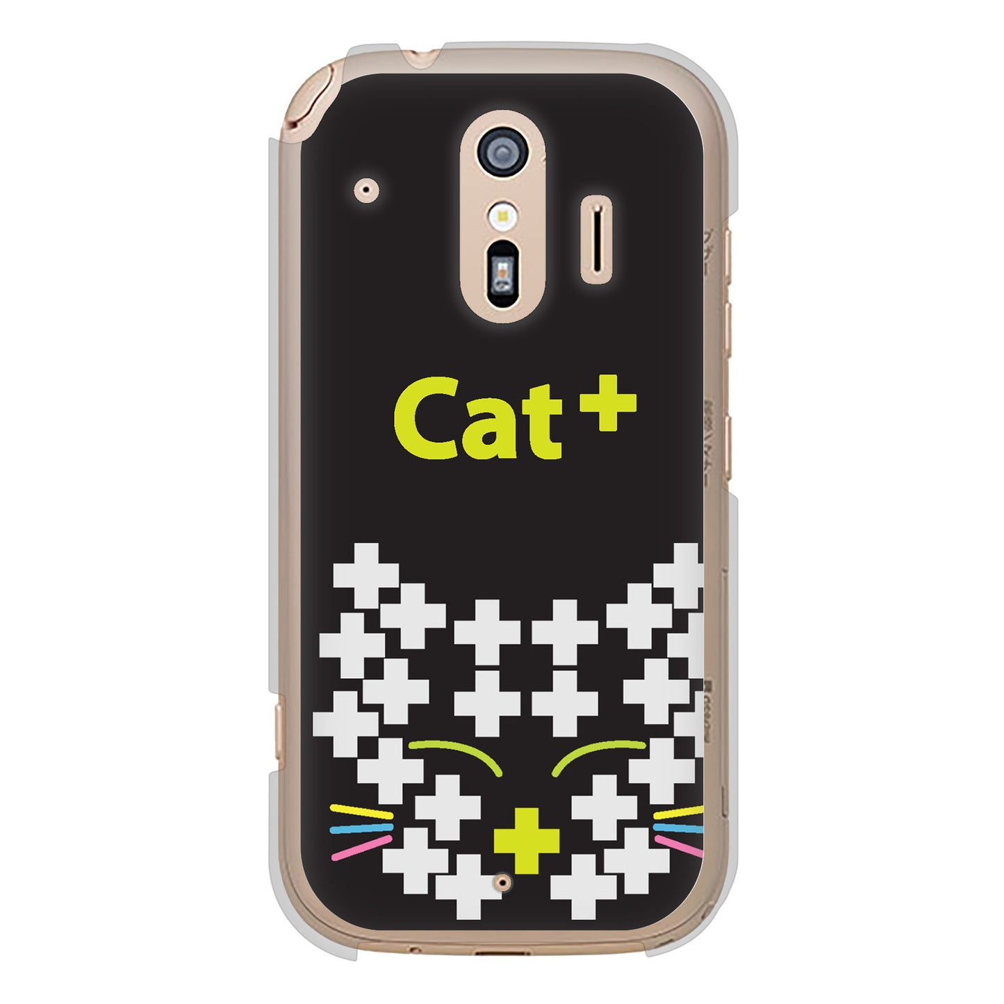 らくらくスマートフォン F-42A docomo 高画質仕上げ 背面印刷 ハードケース animal+