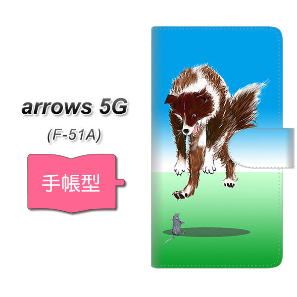 docomo アローズ5G F-51A 高画質仕上げ プリント手帳型ケース(通常型)【YE914 ワオ!】
