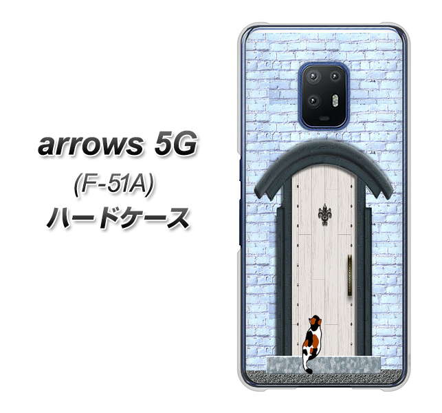 docomo アローズ5G F-51A 高画質仕上げ 背面印刷 ハードケース【YA951 石ドア01】