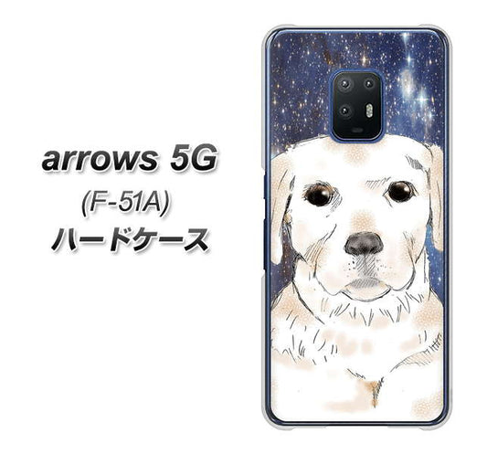 docomo アローズ5G F-51A 高画質仕上げ 背面印刷 ハードケース【YD820 ラブラドールレトリバー01】