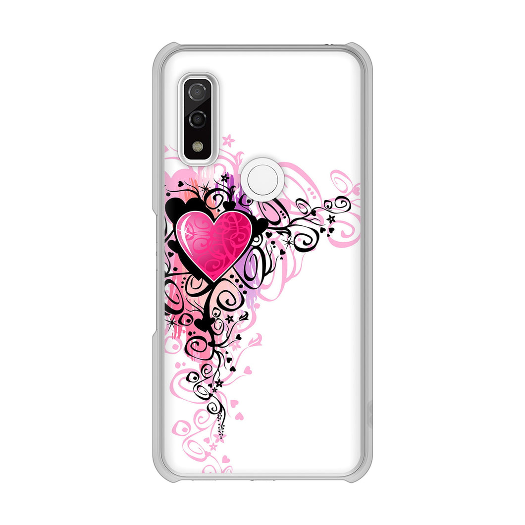 arrows We F-51B docomo 高画質仕上げ 背面印刷 ハードケース きらめきハート