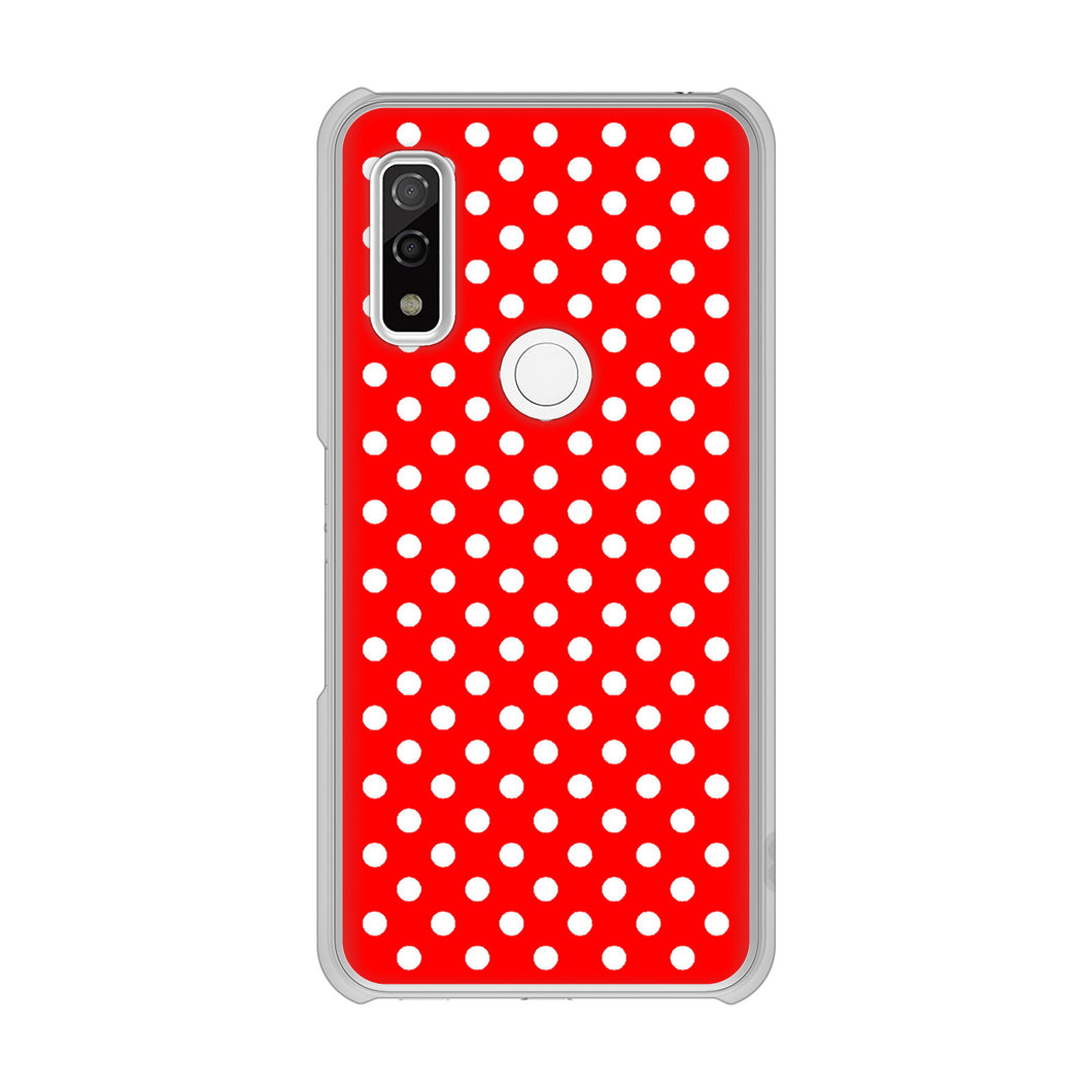 arrows We F-51B docomo 高画質仕上げ 背面印刷 ハードケース シンプル柄(水玉)