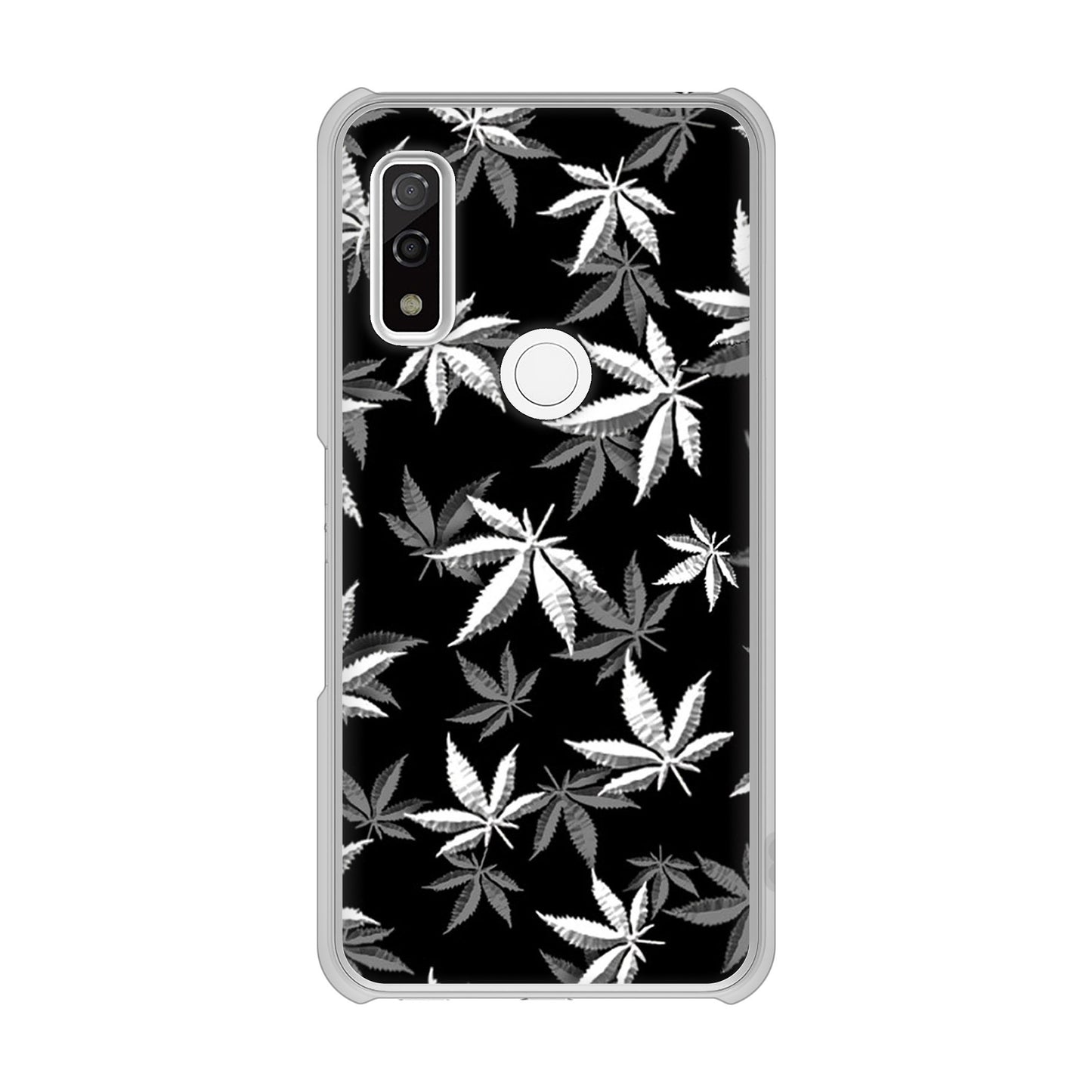 arrows We F-51B docomo 高画質仕上げ 背面印刷 ハードケース 【064 モノトーン大麻ブラック】