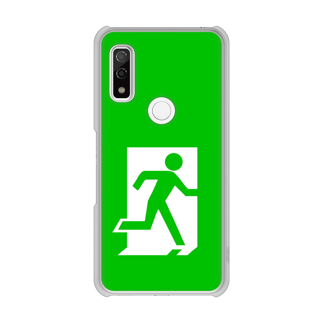 arrows We F-51B docomo 高画質仕上げ 背面印刷 ハードケース 【163 非常口】