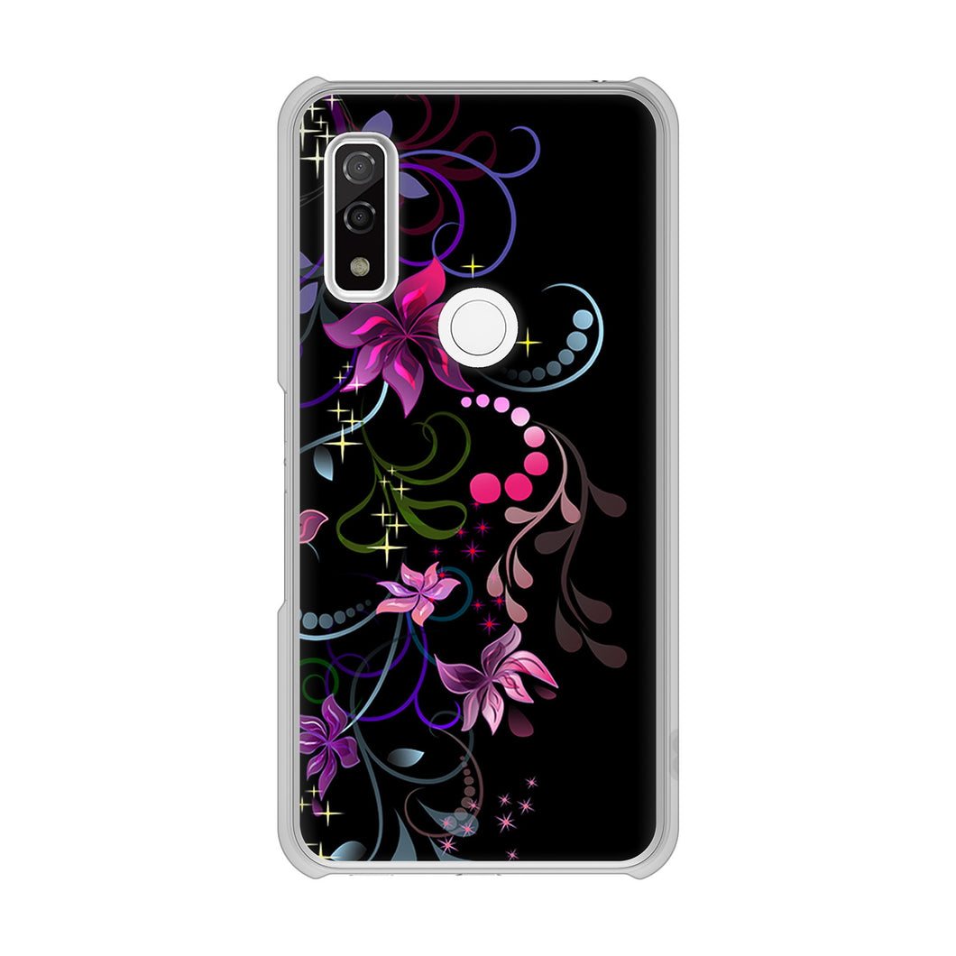 arrows We F-51B docomo 高画質仕上げ 背面印刷 ハードケース 【263 闇に浮かぶ華】