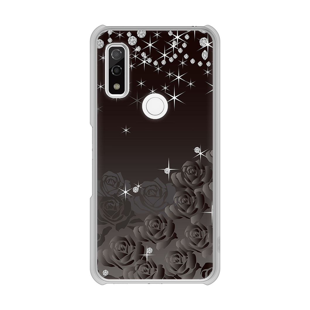 arrows We F-51B docomo 高画質仕上げ 背面印刷 ハードケース ロマンチックなバラ