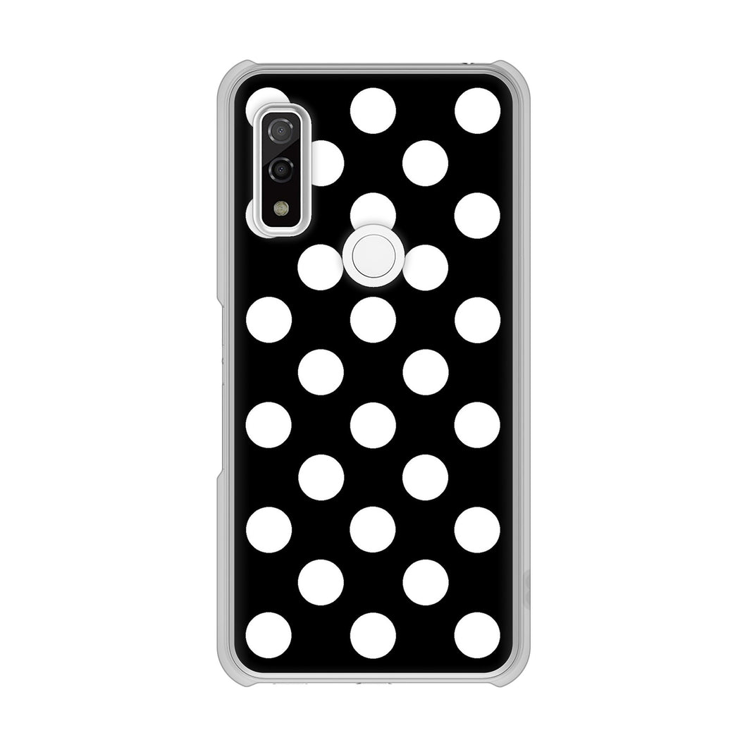 arrows We F-51B docomo 高画質仕上げ 背面印刷 ハードケース シンプル柄(水玉)