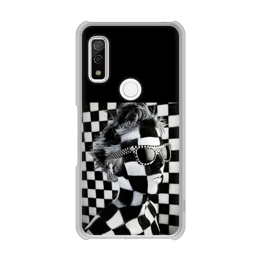 arrows We F-51B docomo 高画質仕上げ 背面印刷 ハードケース 【357 bk&wh】