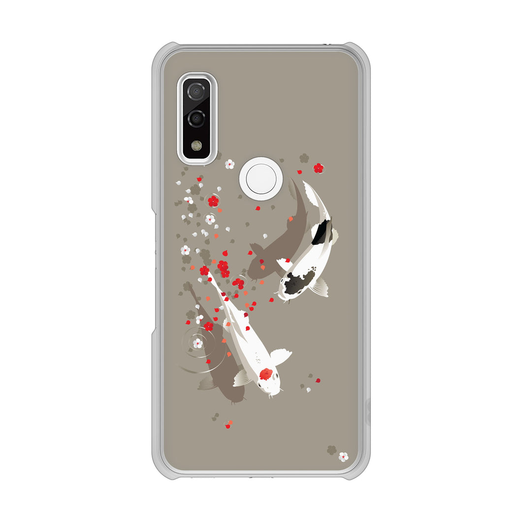 arrows We F-51B docomo 高画質仕上げ 背面印刷 ハードケース 【367 よりそう鯉】