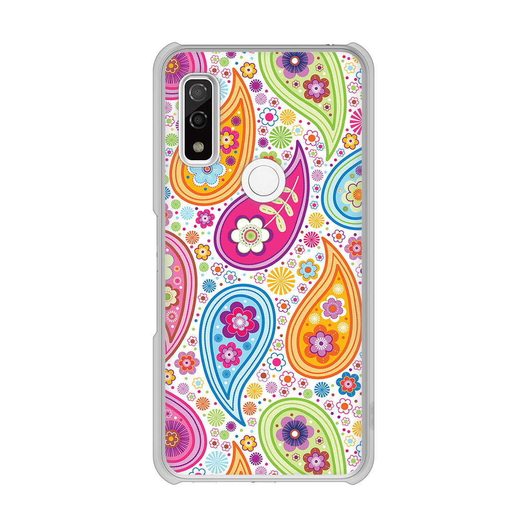 arrows We F-51B docomo 高画質仕上げ 背面印刷 ハードケース ペイズリー