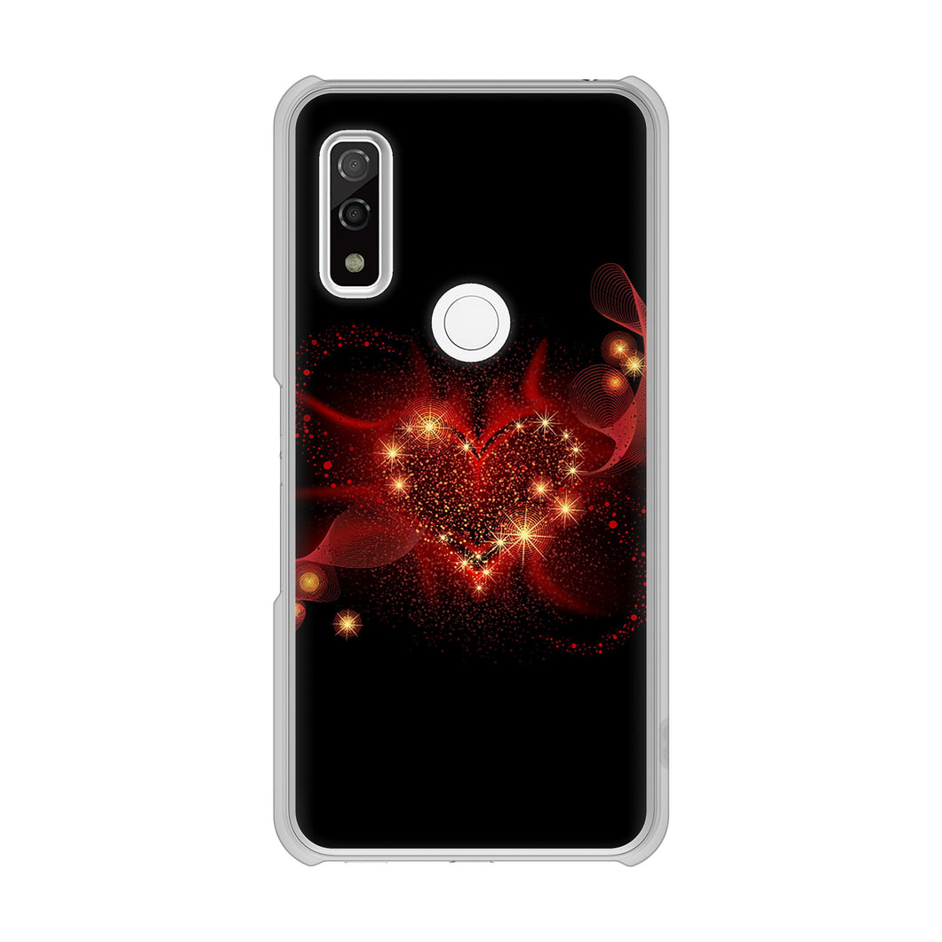 arrows We F-51B docomo 高画質仕上げ 背面印刷 ハードケース きらめきハート