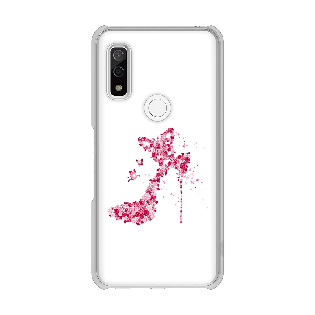 arrows We F-51B docomo 高画質仕上げ 背面印刷 ハードケース 【387 薔薇のハイヒール】