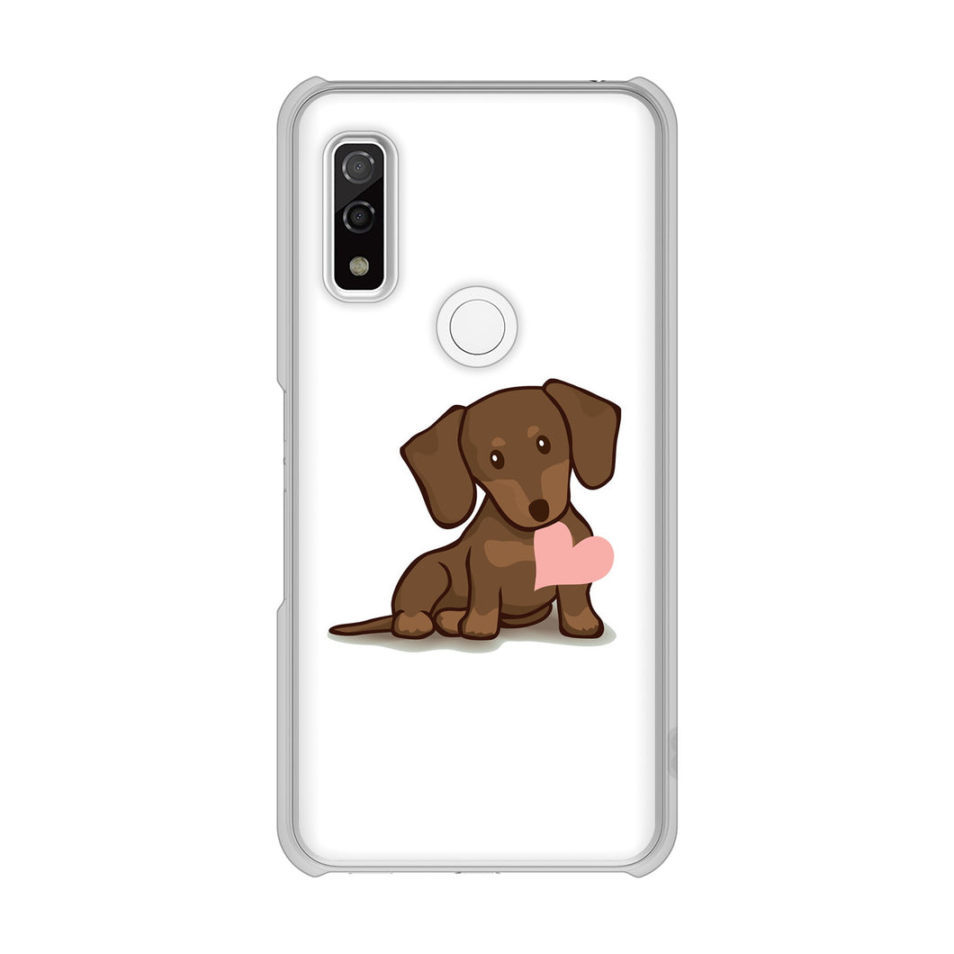 arrows We F-51B docomo 高画質仕上げ 背面印刷 ハードケース 【394 I love ダックス】