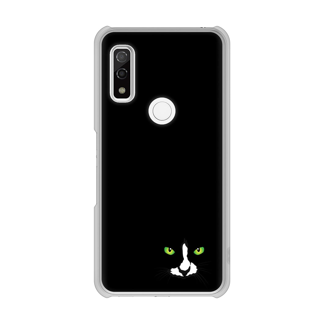 arrows We F-51B docomo 高画質仕上げ 背面印刷 ハードケース 【398 黒ネコ】