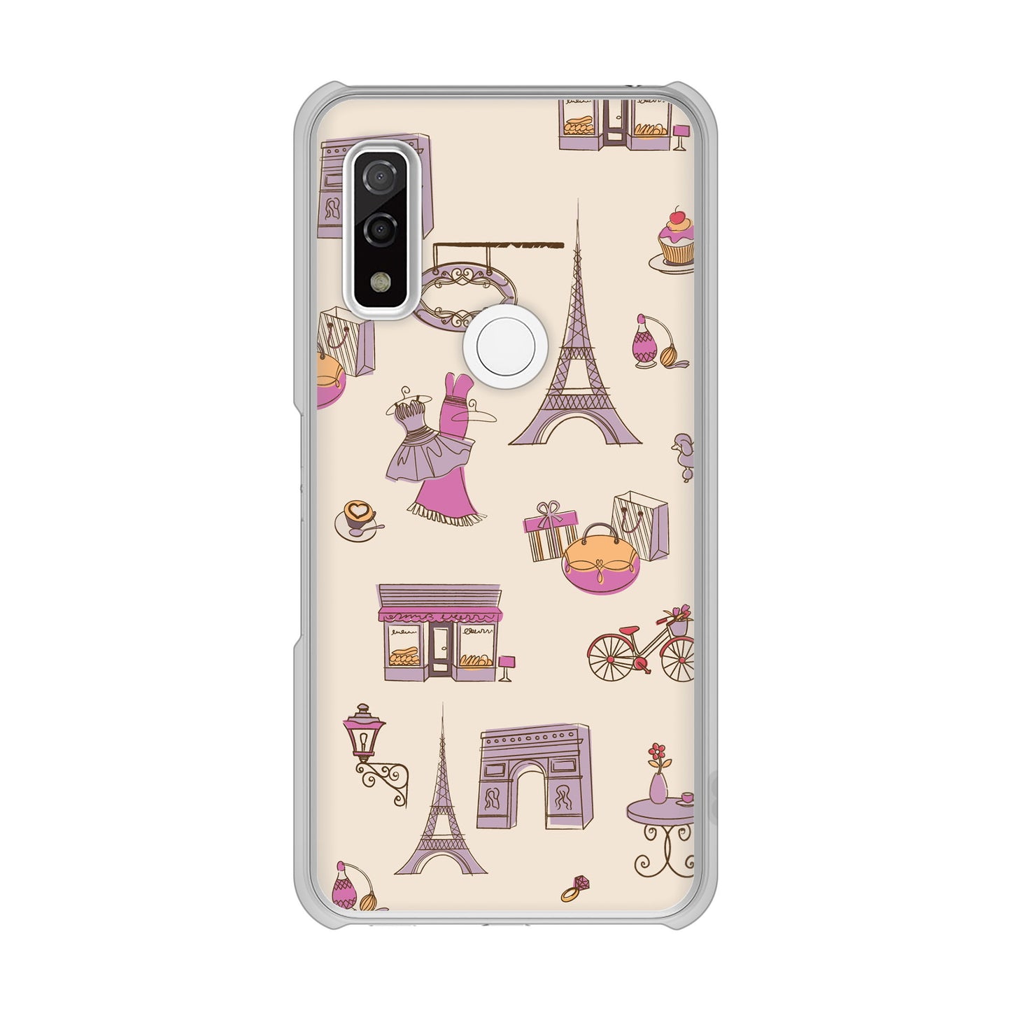 arrows We F-51B docomo 高画質仕上げ 背面印刷 ハードケース LOVE フランス
