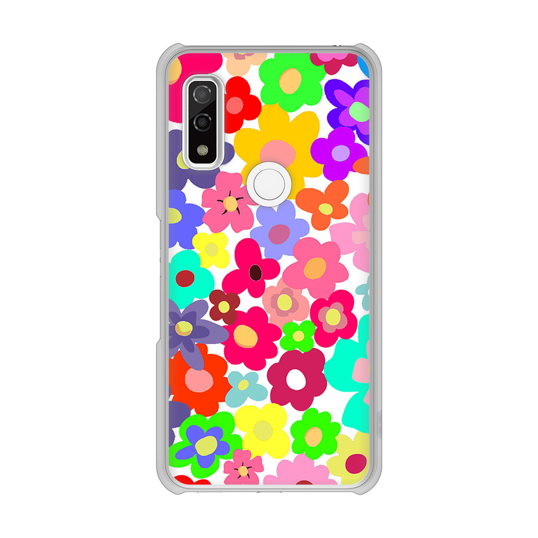 arrows We F-51B docomo 高画質仕上げ 背面印刷 ハードケース ルーズフラワー