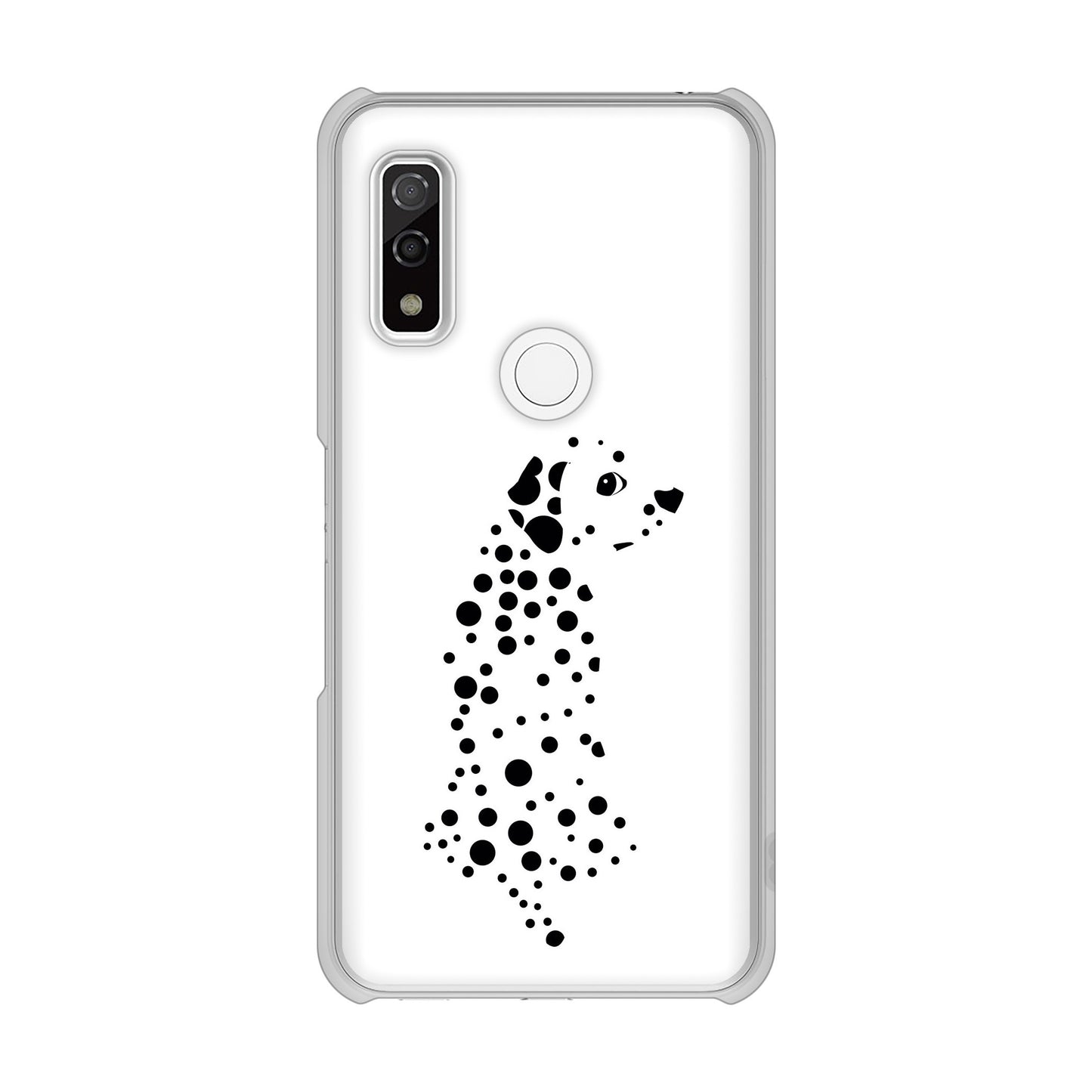 arrows We F-51B docomo 高画質仕上げ 背面印刷 ハードケース 【1038 振り向くダルメシアン(WH)】