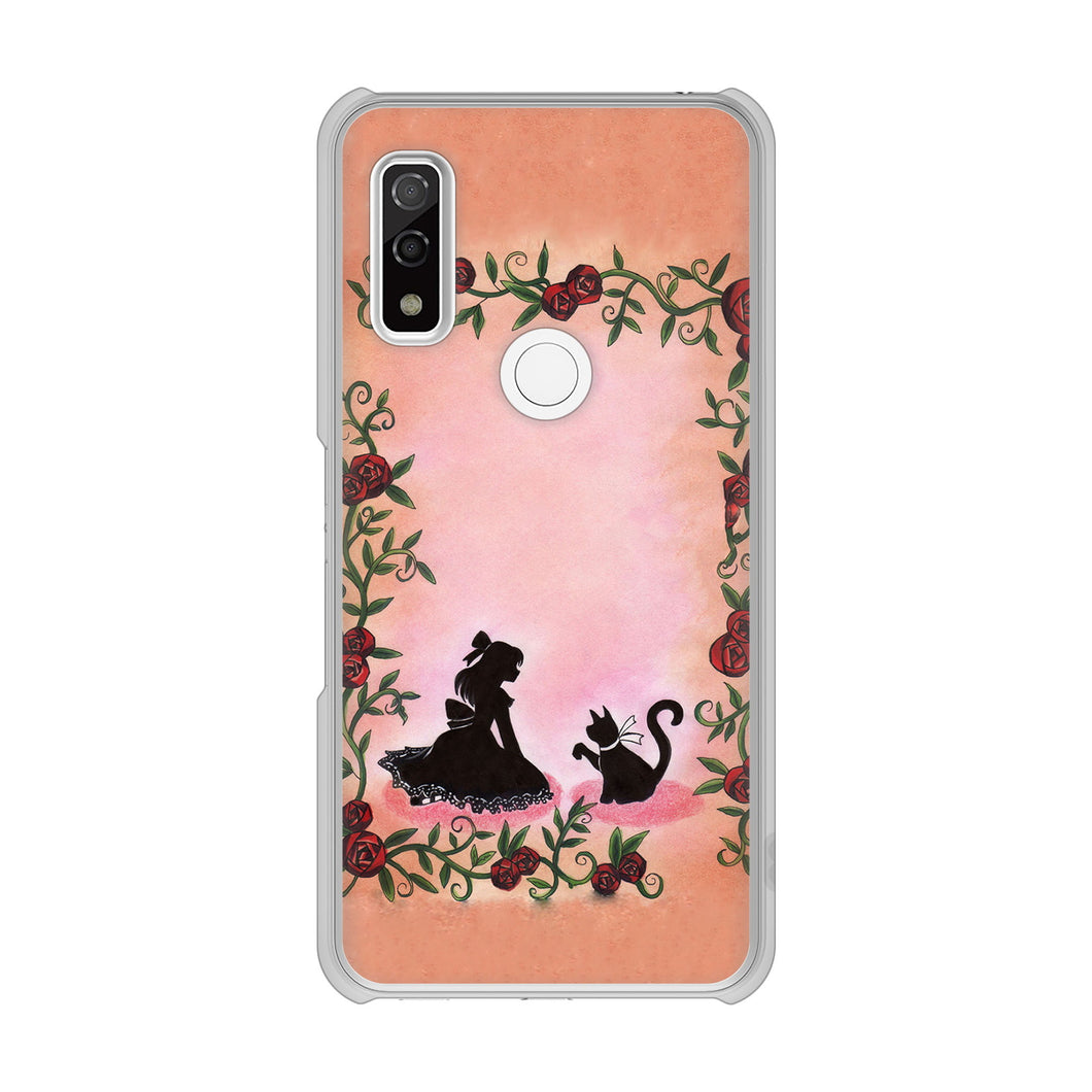 arrows We F-51B docomo 高画質仕上げ 背面印刷 ハードケース お姫様とネコ