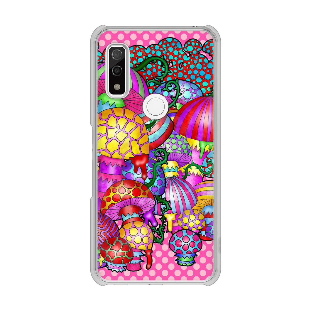 arrows We F-51B docomo 高画質仕上げ 背面印刷 ハードケース むかいあぐる きのこ