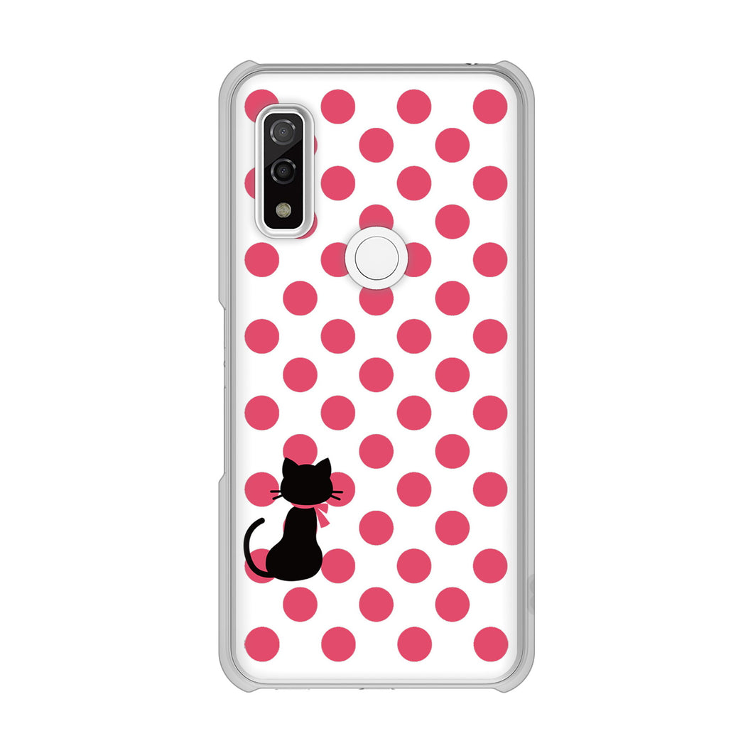 arrows We F-51B docomo 高画質仕上げ 背面印刷 ハードケース ネコとシンプルミルキー