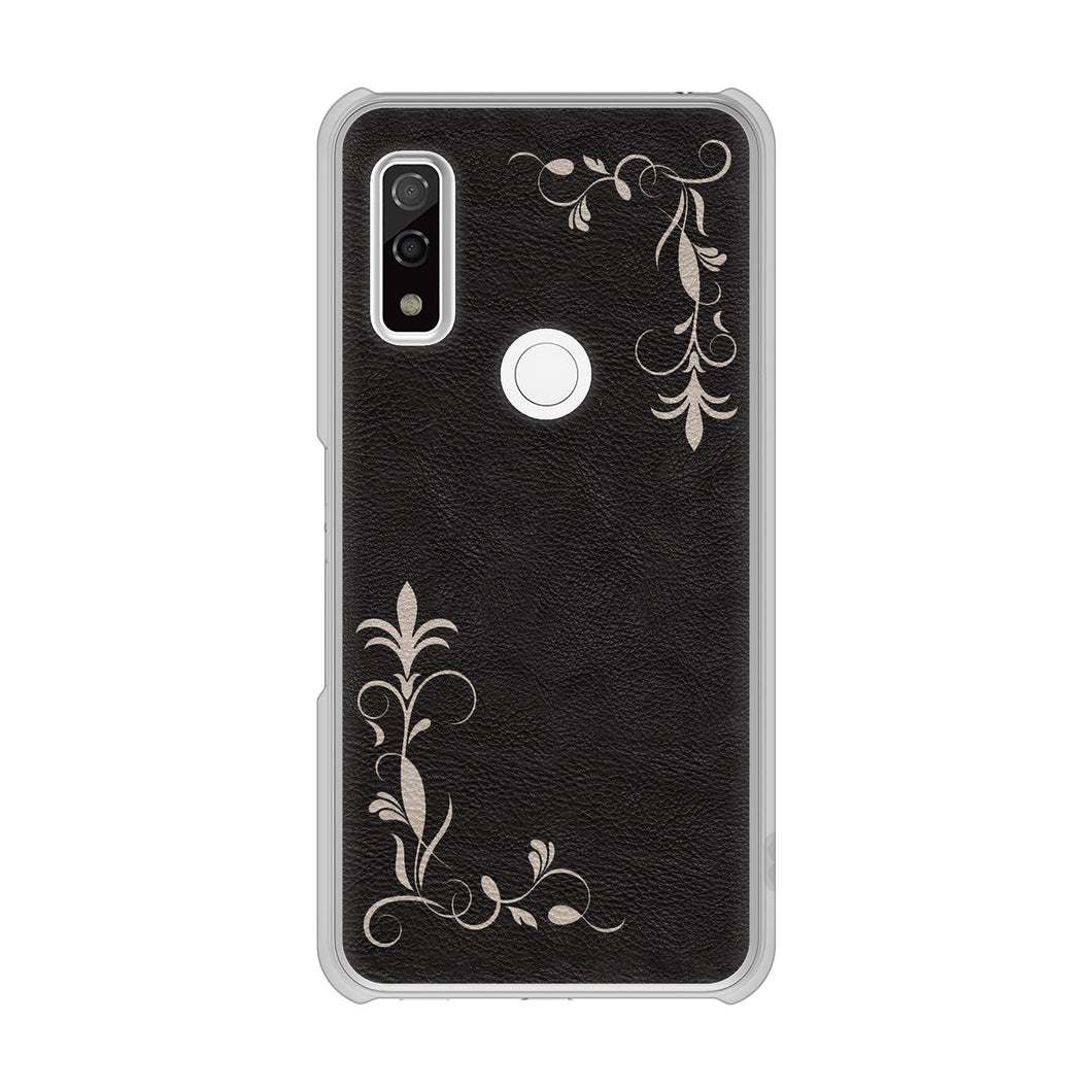 arrows We F-51B docomo 高画質仕上げ 背面印刷 ハードケース 【EK825 レザー風グラスフレーム】