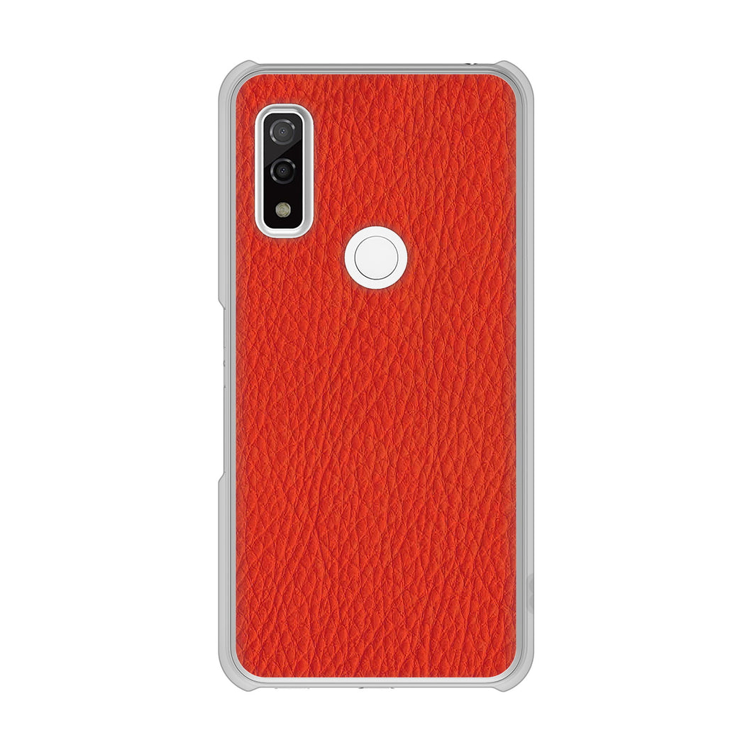 arrows We F-51B docomo 高画質仕上げ 背面印刷 ハードケース 【EK852 レザー風レッド】