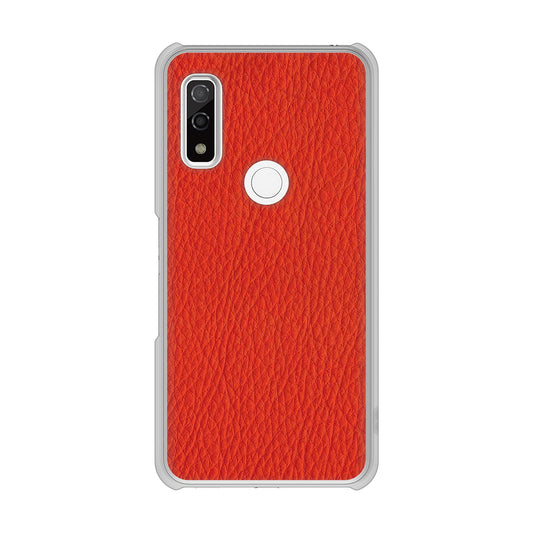 arrows We F-51B docomo 高画質仕上げ 背面印刷 ハードケース 【EK852 レザー風レッド】