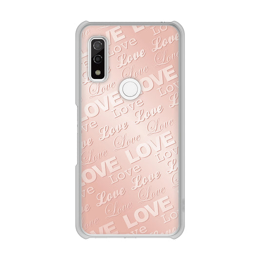 arrows We F-51B docomo エンボス風LOVEリンク ハードケース 背面印刷
