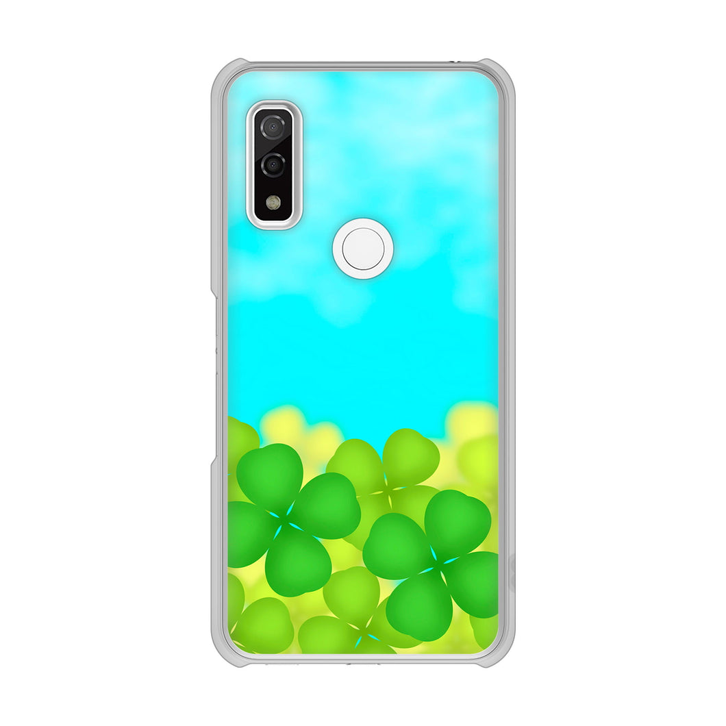 arrows We F-51B docomo 高画質仕上げ 背面印刷 ハードケース 【VA820 四葉のクローバー畑】