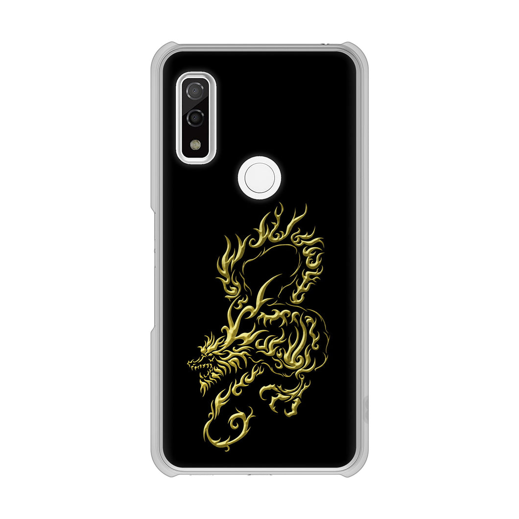 arrows We F-51B docomo 高画質仕上げ 背面印刷 ハードケース 【VA831 闇と龍】