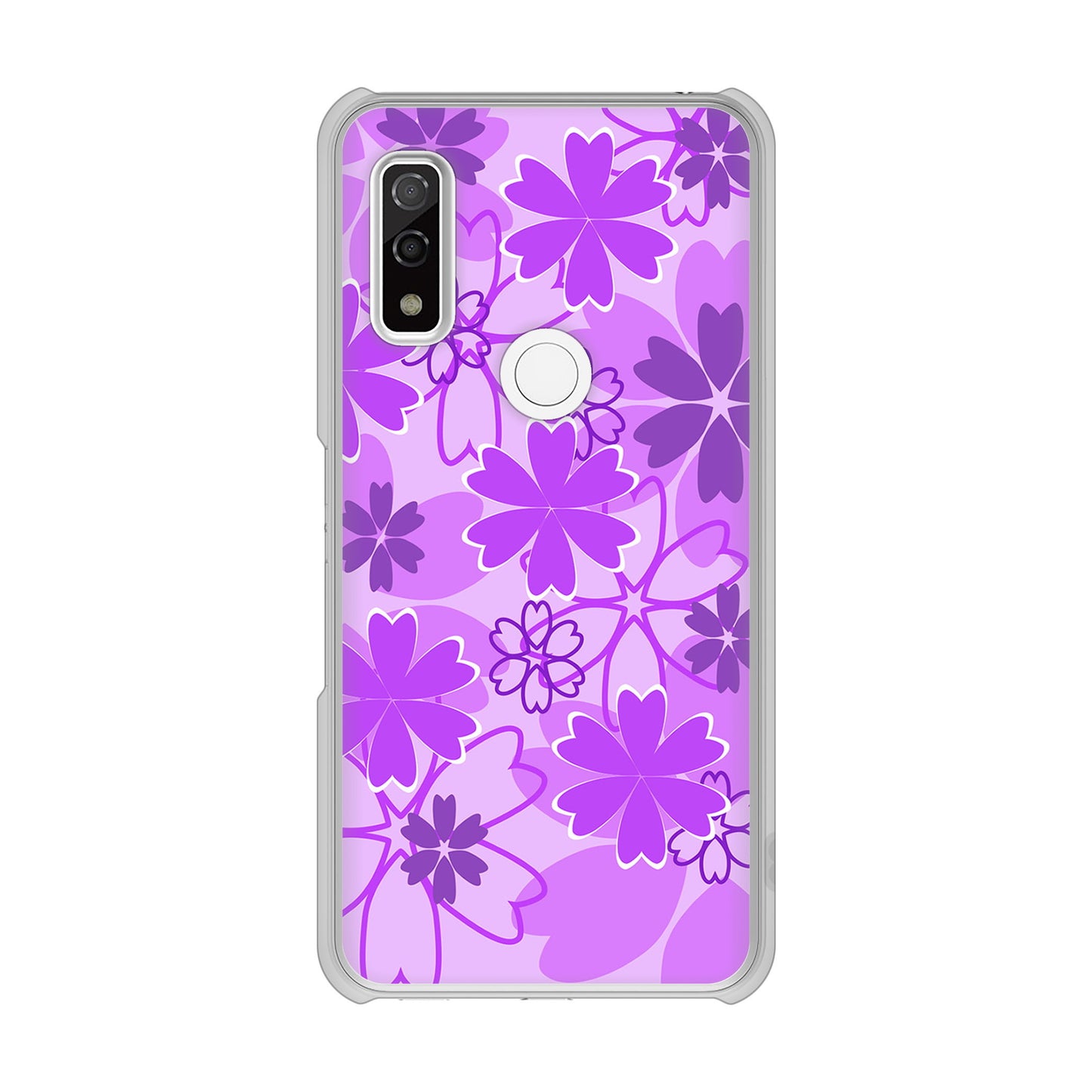 arrows We F-51B docomo 高画質仕上げ 背面印刷 ハードケース 重なり合う花