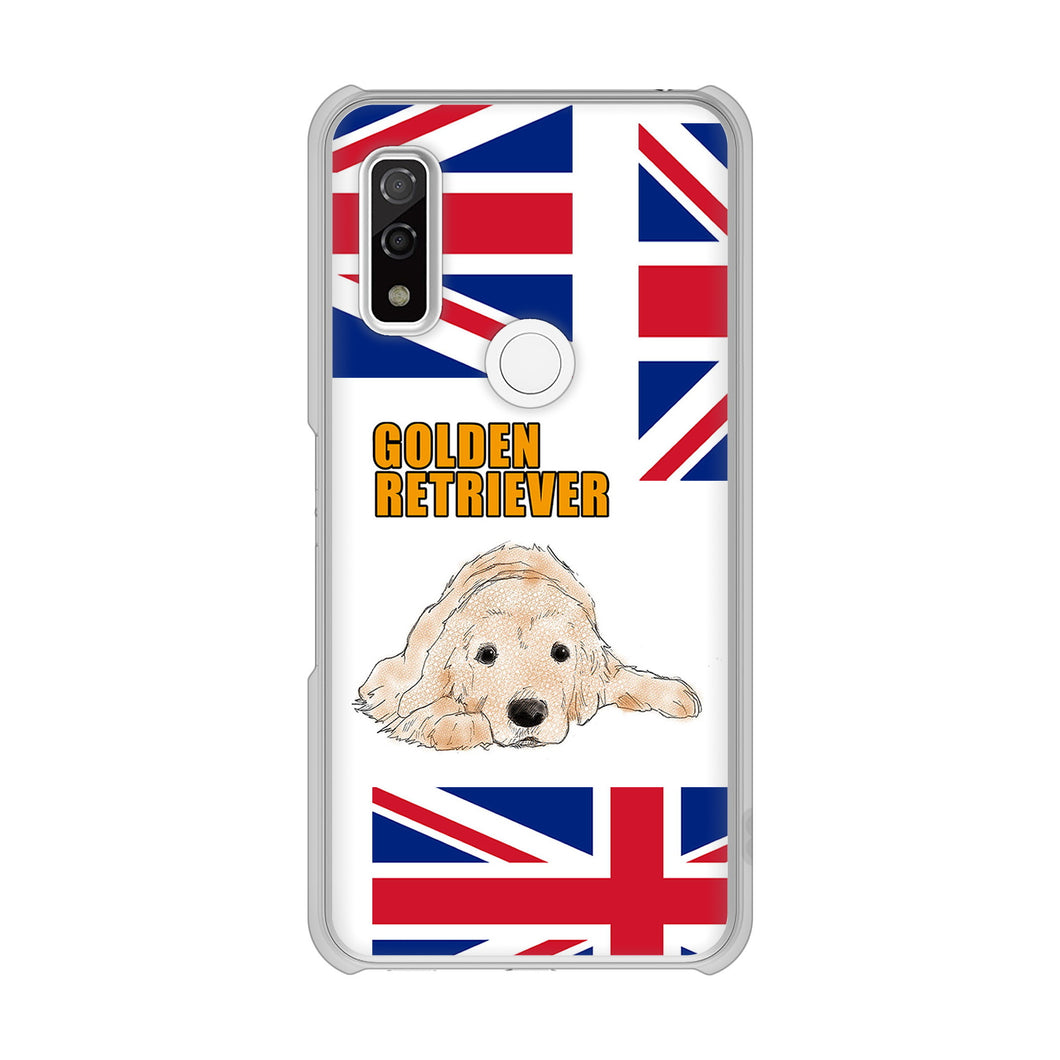 arrows We F-51B docomo 高画質仕上げ 背面印刷 ハードケース ゴールデンレトリバー