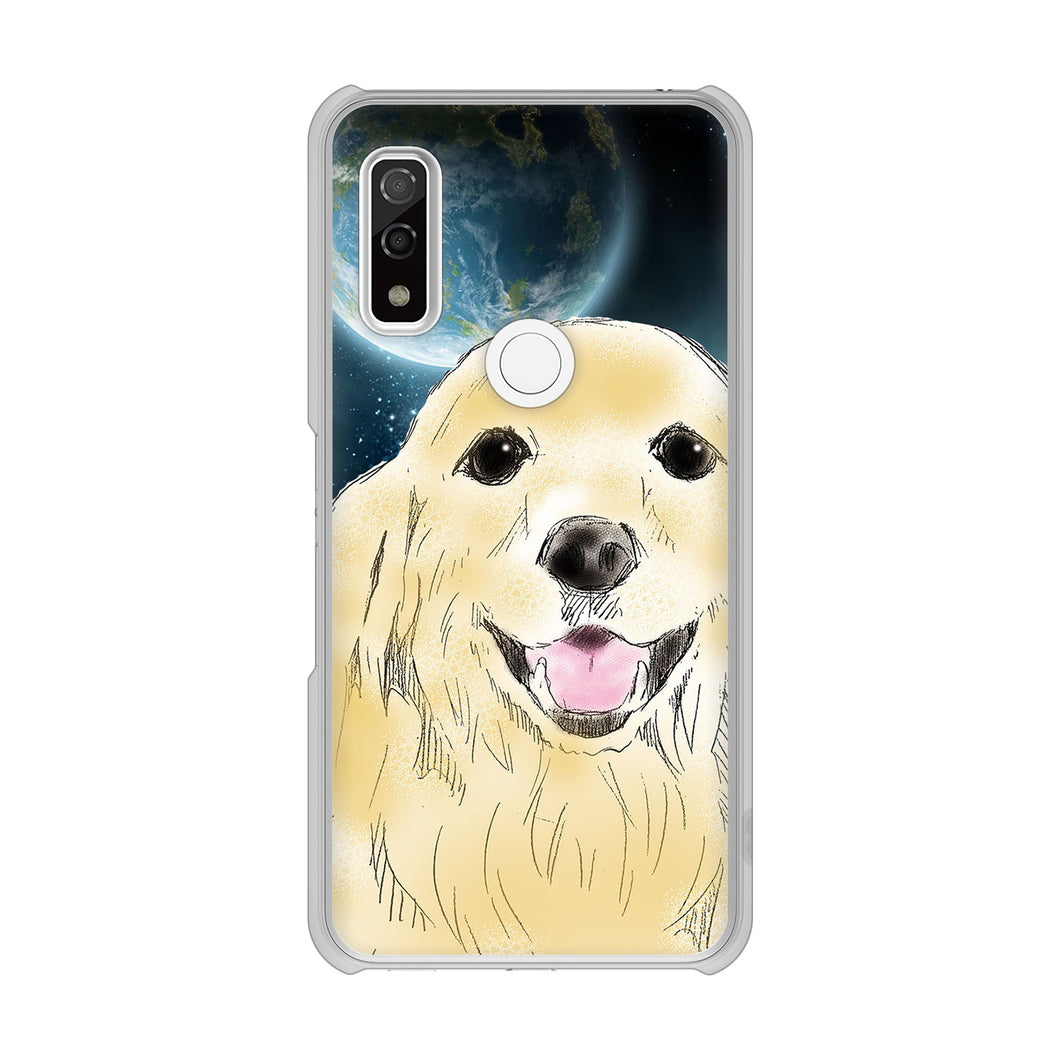 arrows We F-51B docomo 高画質仕上げ 背面印刷 ハードケース ゴールデンレトリバー