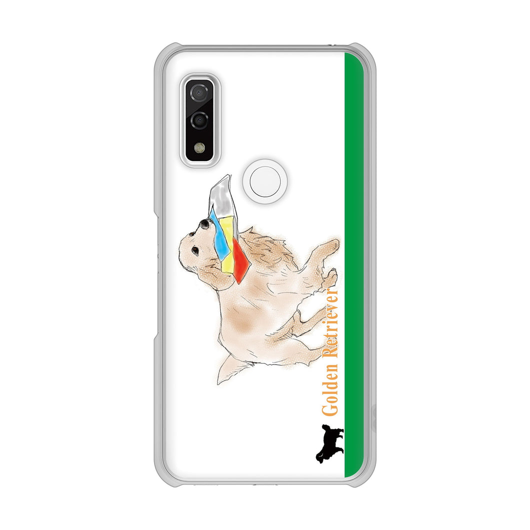 arrows We F-51B docomo 高画質仕上げ 背面印刷 ハードケース ゴールデンレトリバー