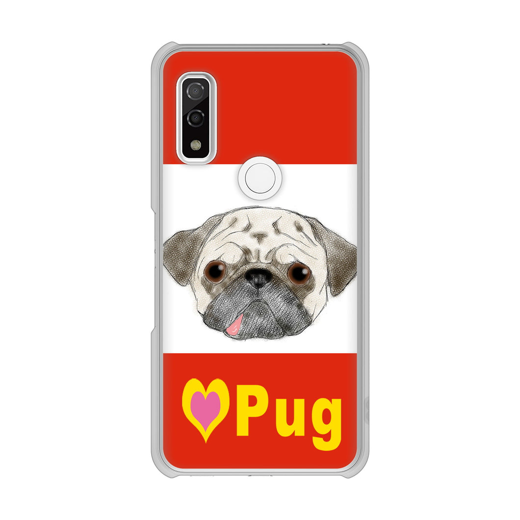 arrows We F-51B docomo 高画質仕上げ 背面印刷 ハードケース パグ