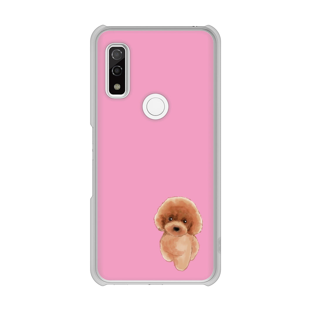 arrows We F-51B docomo 高画質仕上げ 背面印刷 ハードケース トイプードルレッド