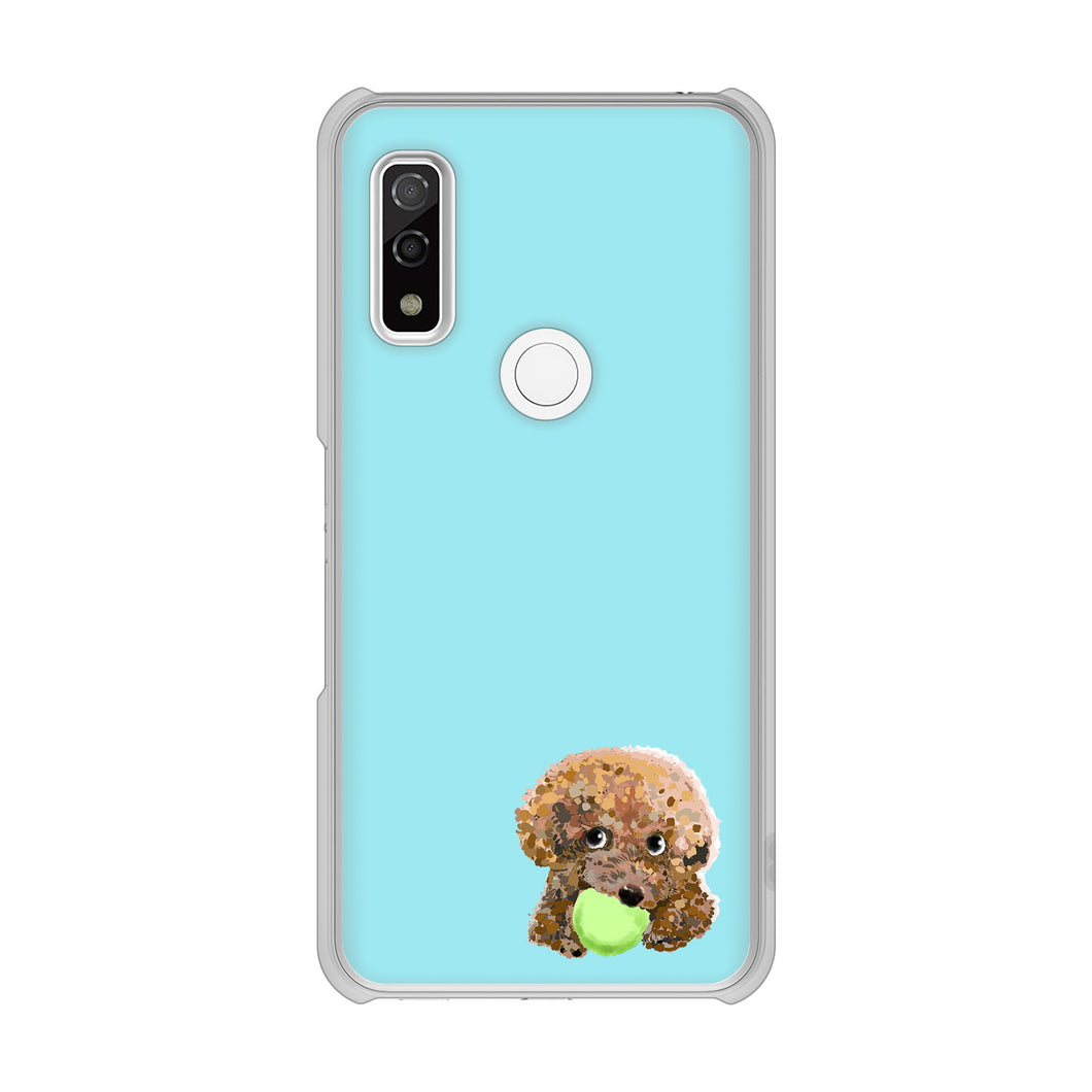 arrows We F-51B docomo 高画質仕上げ 背面印刷 ハードケース トイプードル&ボール