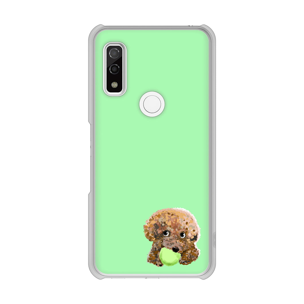 arrows We F-51B docomo 高画質仕上げ 背面印刷 ハードケース トイプードル&ボール