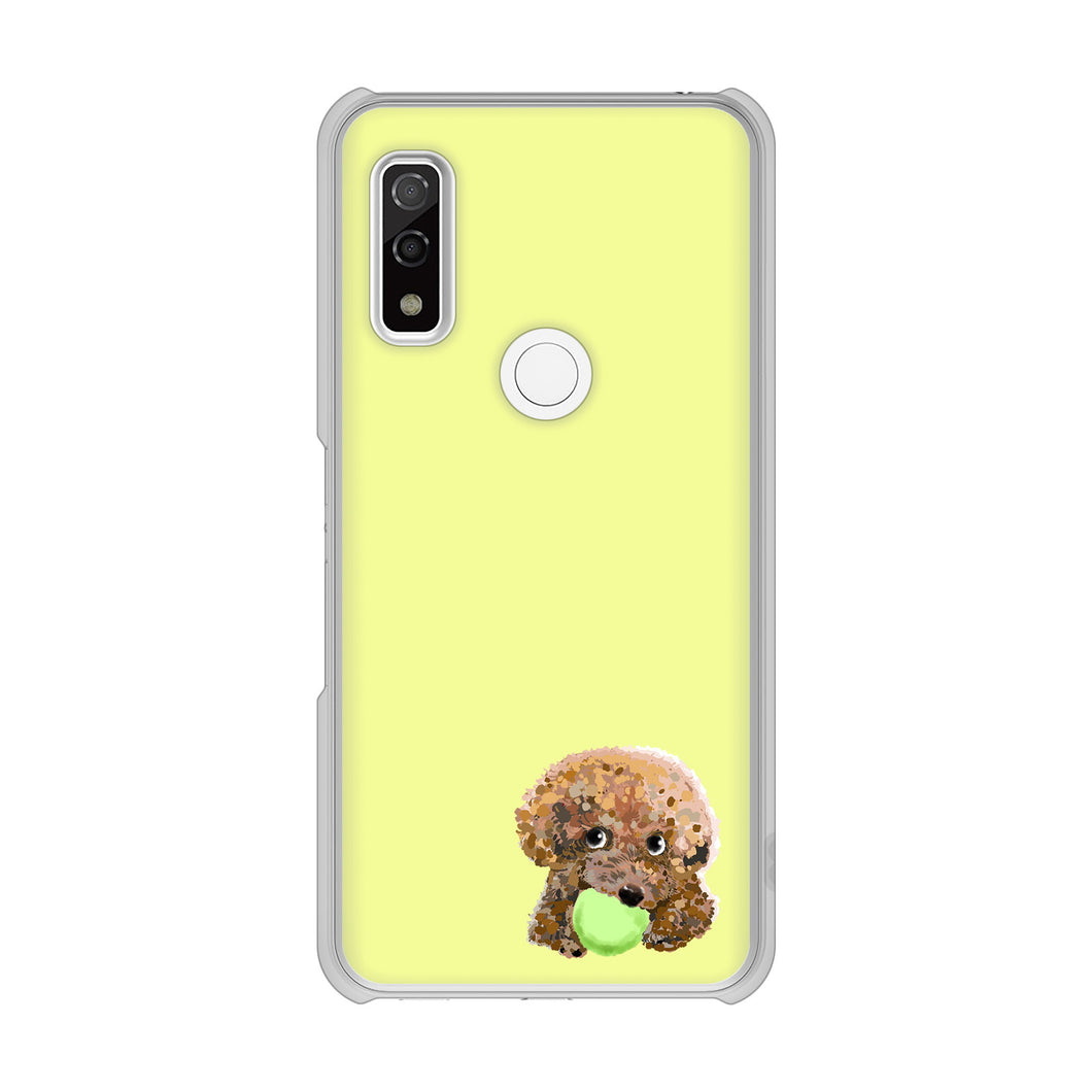 arrows We F-51B docomo 高画質仕上げ 背面印刷 ハードケース トイプードル&ボール