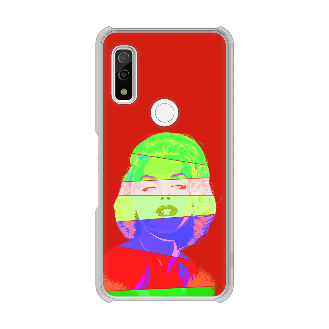 arrows We F-51B docomo 高画質仕上げ 背面印刷 ハードケース マリリンモンローデザイン