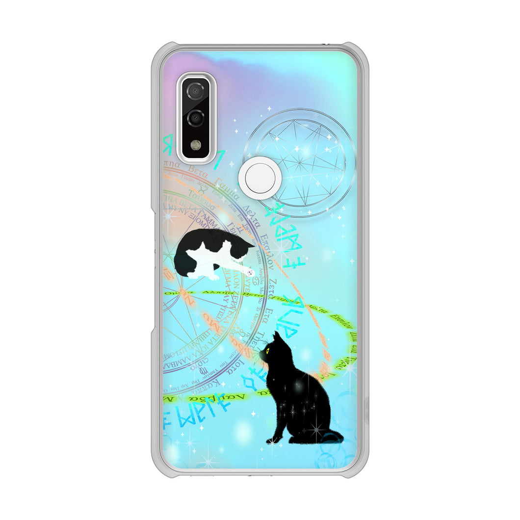 arrows We F-51B docomo 高画質仕上げ 背面印刷 ハードケース 魔法陣猫