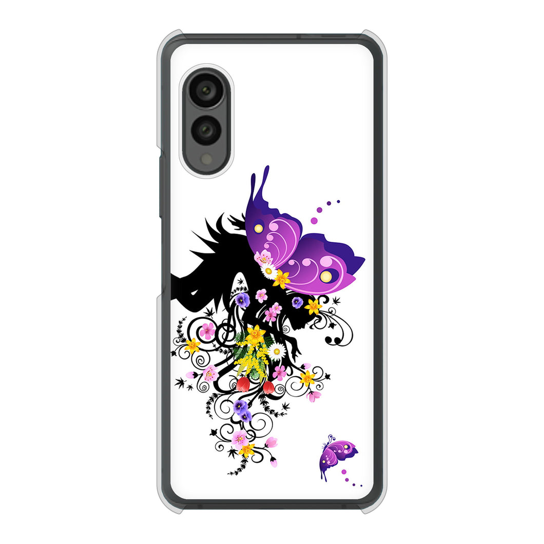 arrows N F-51C docomo 高画質仕上げ 背面印刷 ハードケース バタフライ