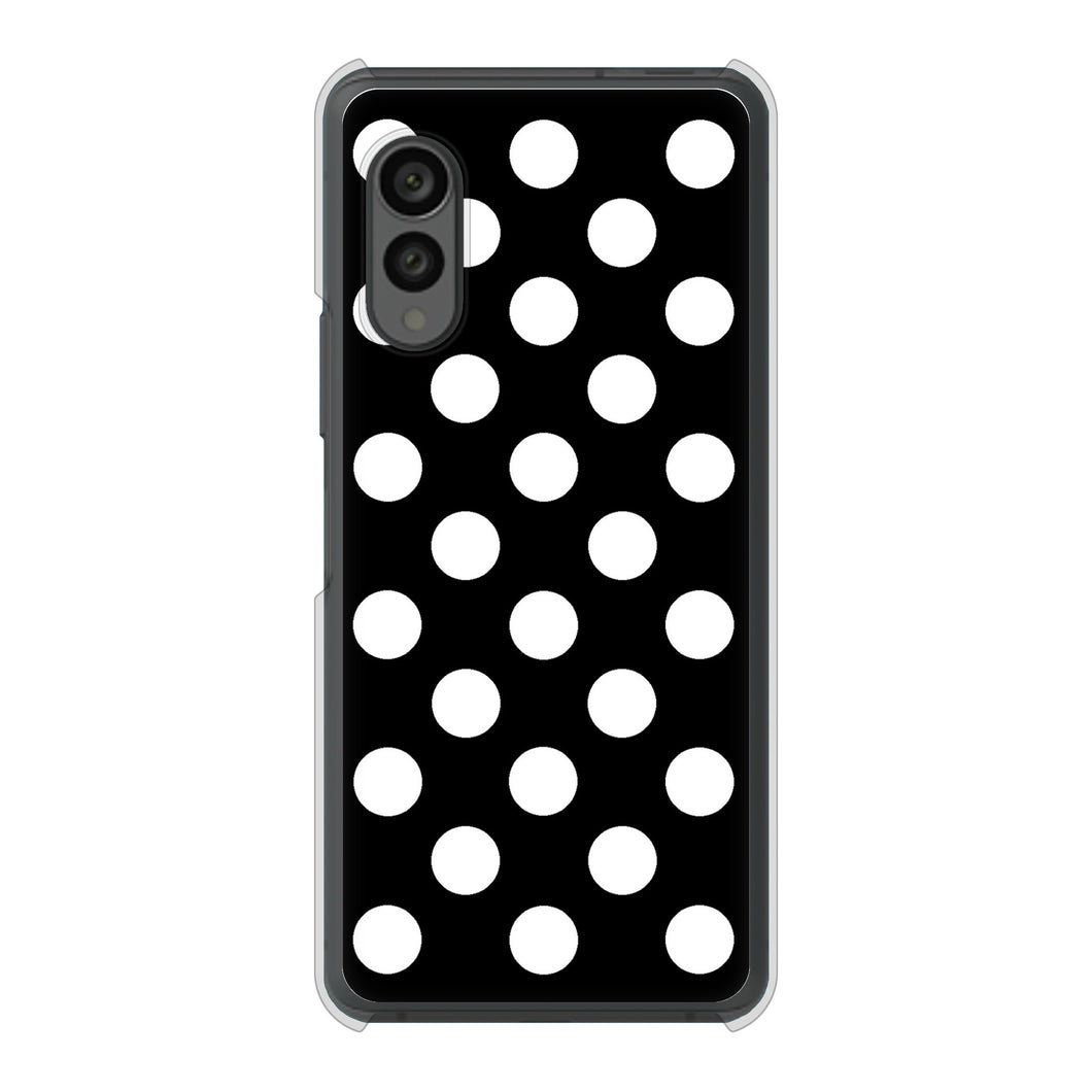 arrows N F-51C docomo 高画質仕上げ 背面印刷 ハードケース シンプル柄(水玉)